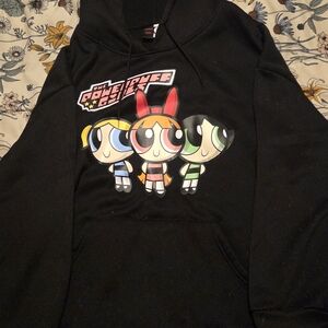 ROMWE Black Graphic Hoodie